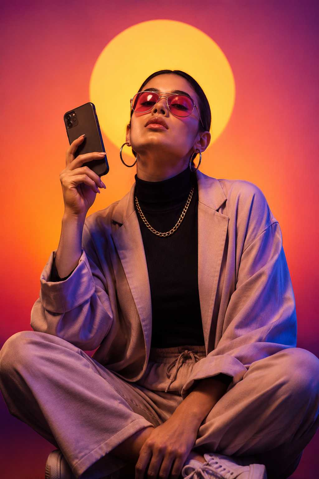 Nano Banana Prompt for a Bold Cinematic Fashion Girl Portrait