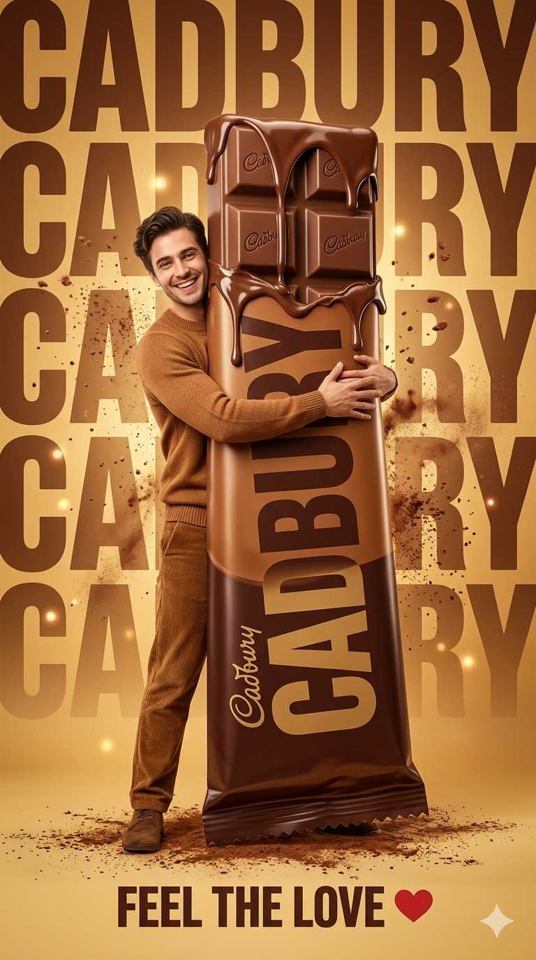 Banana AI Prompt for Cadbury Chocolate Poster | Nano Banana Prompt