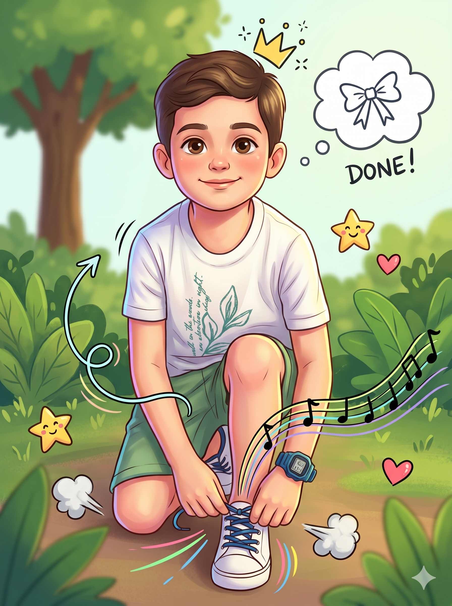 Banana AI Prompt for Cute Cartoon Doodle Illustration | Nano Banana Prompt